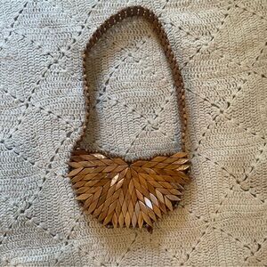 Wooden beaded bag